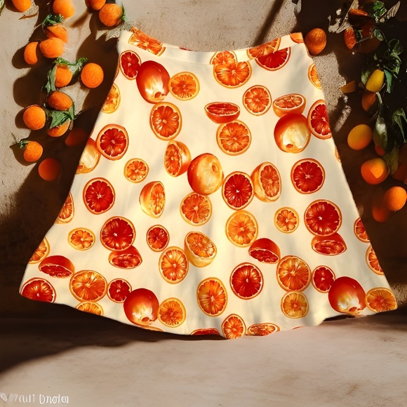 🍊 Citrus Skater Skirt 🍊 - Picture 2 of 6
